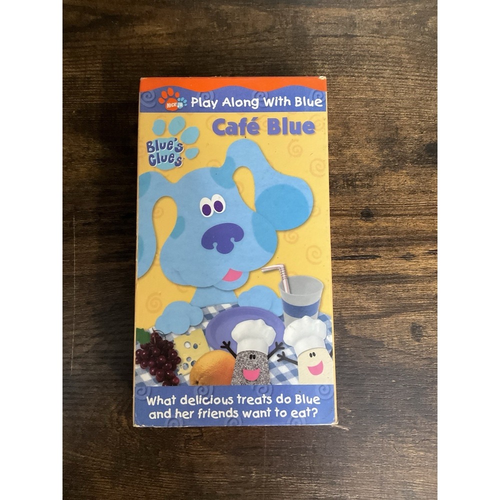 Blues Clues Cafe Blue VHS 2001 Nickelodeon Nick Jr